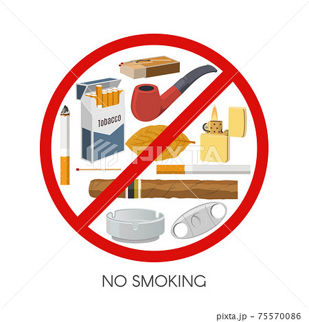 No Smoking Sign Design 75570086