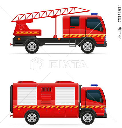 fire engine car vehicle vector illustration 75571934