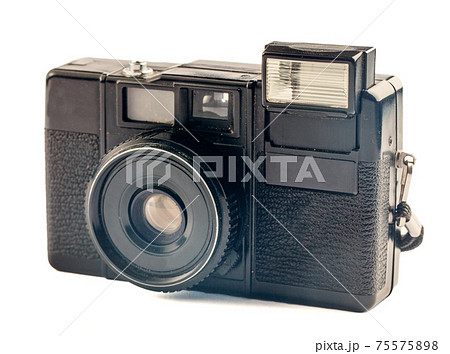 Vintage Camera isolated on White . High quality photo. Vintage Camera isolated on White . High quality photo. 75575898