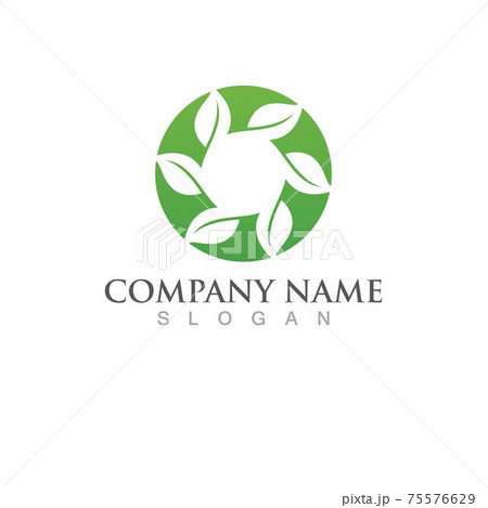 Logos of green Tree leaf ecology 75576629