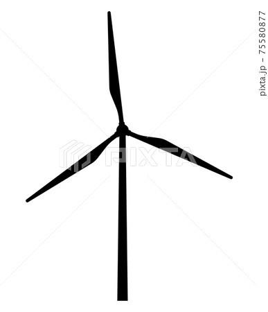 風力発電の風車 75580877