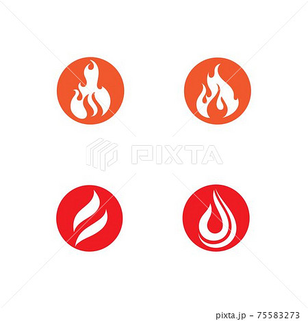 Fire flame vector illustration design template image 75583273
