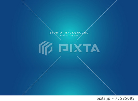 Empty blue studio room Backdrop. Light interior with copyspace f Empty blue studio room Backdrop. Light interior with copyspace f 75585095