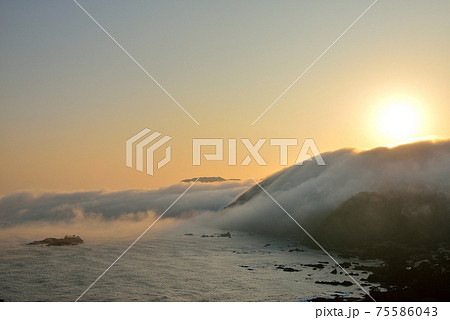 日和山海岸の川霧 日和山海岸の川霧 75586043