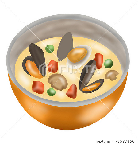 クラムチャウダー(主線なし) 75587356