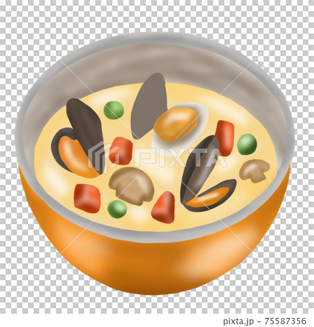 クラムチャウダー(主線なし) 75587356