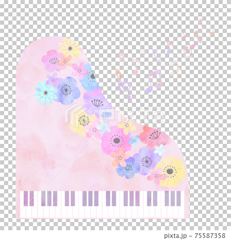 花とピアノ イメージ 75587358