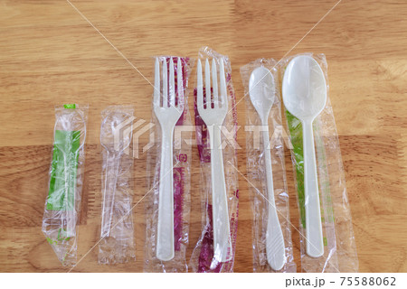 プラスチック製の食器 スプーン フォーク a-1 プラスチック製の食器 スプーン フォーク a-1 75588062