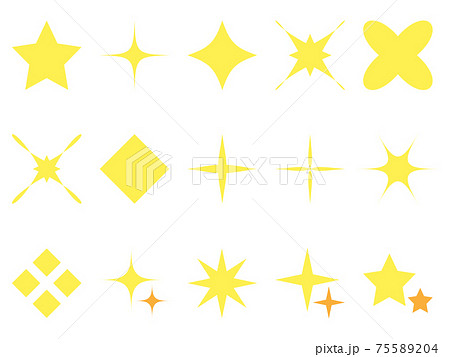 星ときらきらのイラスト素材のイラスト素材 7554