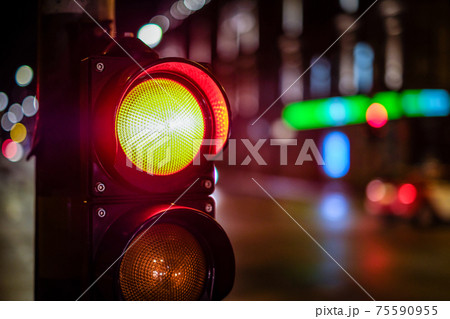 red pedestrian light