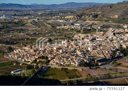 Cieza with its church, Parroquia La Asuncion in the Murcia region in Spain Cieza with its church, Parroquia La Asuncion in the Murcia region in Spain 75591127