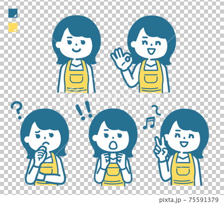 Housewife pose set Housewife pose set 75591379