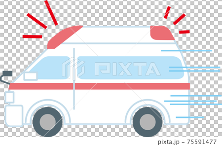 Running ambulance Running ambulance 75591477