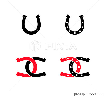 Horseshoe Logo, vector illustration 75591999