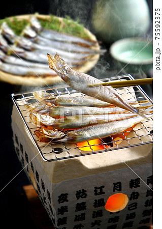 ししゃも炭火焼き 75592375