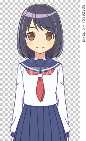 セーラー服の女の子　 75592905