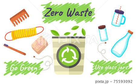 Go to zero waste. Lunchbox and cutlery. Reusable, organic, natural bags and personal hygiene product Go to zero waste. Lunchbox and cutlery. Reusable, organic, natural bags and personal hygiene product 75593092