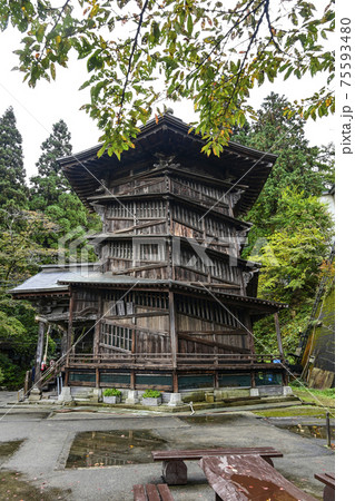 飯盛山　会津さざえ堂（国重要文化財） 75593480
