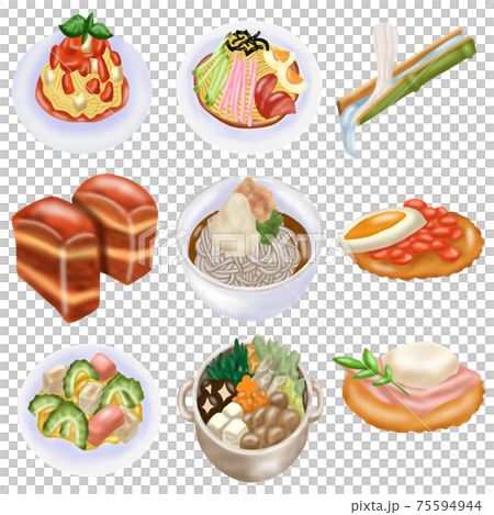 食事セット(主線なし) 75594944