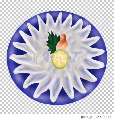 フグ刺し(主線なし) 75594947