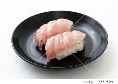 本マグロの寿司 大トロの写真素材