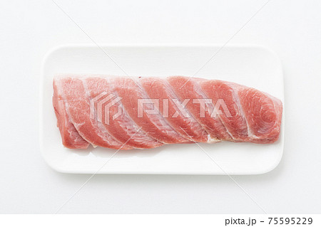 本マグロの大トロ　柵 75595229