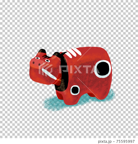 Illustration of red bee Illustration of red bee 75595997