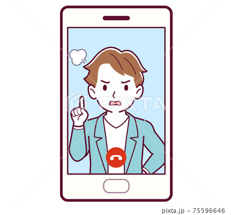 リモート通話する人 75596646
