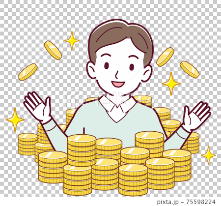 ゴールドに埋もれた人 75598224
