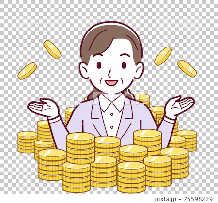 ゴールドに埋もれた人 75598229