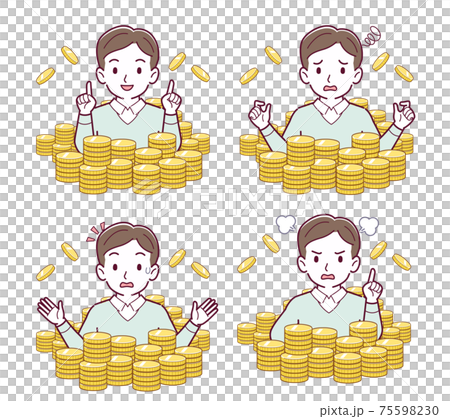 ゴールドに埋もれた人 75598230