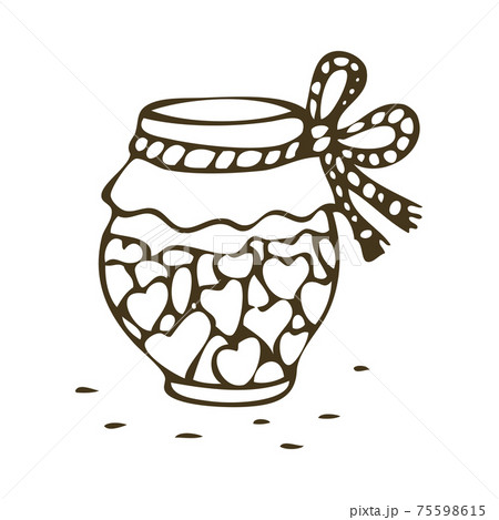 Sweets Jar Illustration 75598615