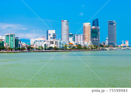 Danang city skyline aerial view Danang city skyline aerial view 75599983