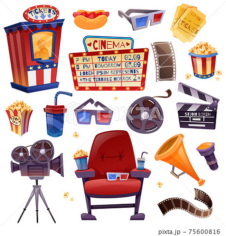 Cinema Cartoon Set 75600816