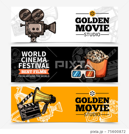 Cinema Horizontal Banners Cinema Horizontal Banners 75600872