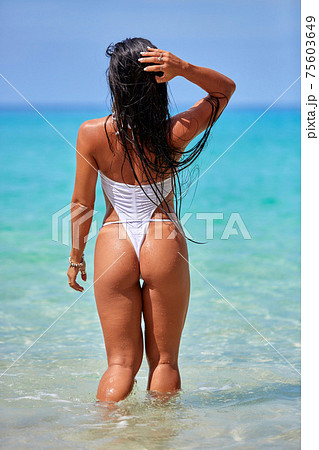 Nice Serbian ass on the beach