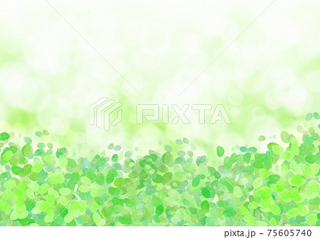 葉っぱと木漏れ日の背景イラスト No 01のイラスト素材