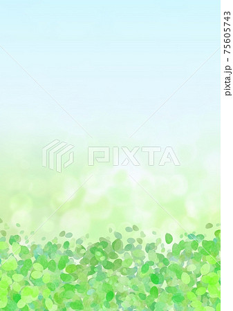 葉っぱと木漏れ日の背景イラスト no.02 75605743
