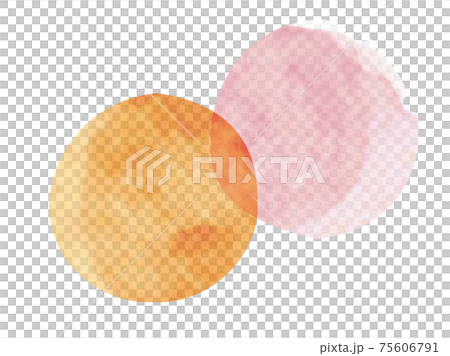 water color_水彩 オレンジ ピンク 桃色 春 素材 背景 テクスチャ water color_水彩 オレンジ ピンク 桃色 春 素材 背景 テクスチャ 75606791