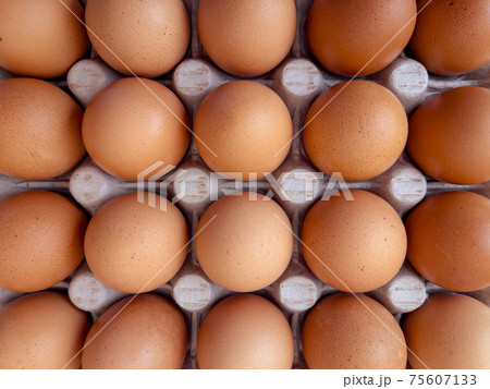 Eggs in a box 75607133