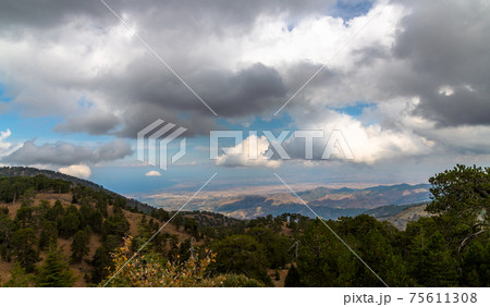 Mount Olympus, highest peak of the island of Cyprus. Troodos mountains 75611308