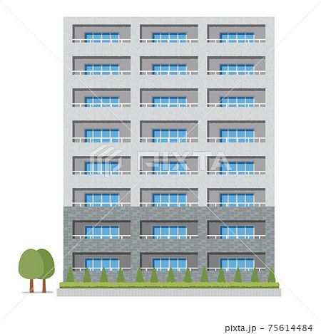 マンションのイラスト素材