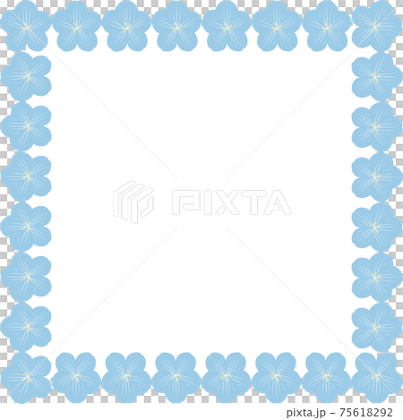 Nemophila Ruri Karakusa花彈簧框架框架框架複製空間背景圖材料 Nemophila Ruri Karakusa花彈簧框架框架框架複製空間背景圖材料 75618292