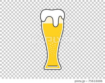啤酒在啤酒杯中的插圖 75618886