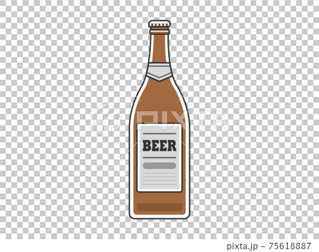 ビール瓶のイラストのイラスト素材