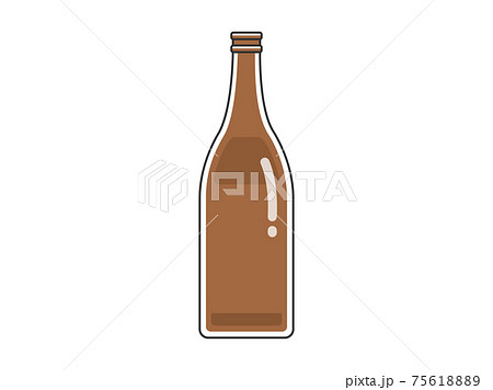 ビール瓶の空き瓶のイラストのイラスト素材 7561