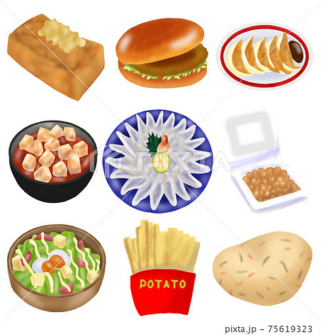 食事セット(主線なし) 食事セット(主線なし) 75619323