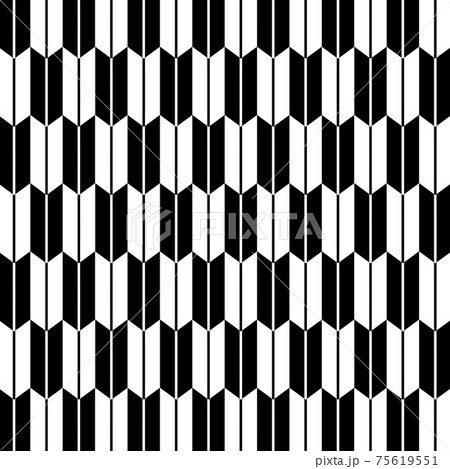 矢絣模様の背景　モノトーン 75619551