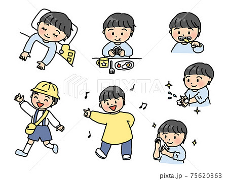 幼児の1日（男の子） 75620363