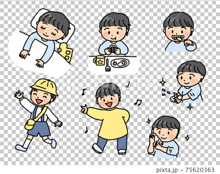 幼児の1日（男の子） 75620363